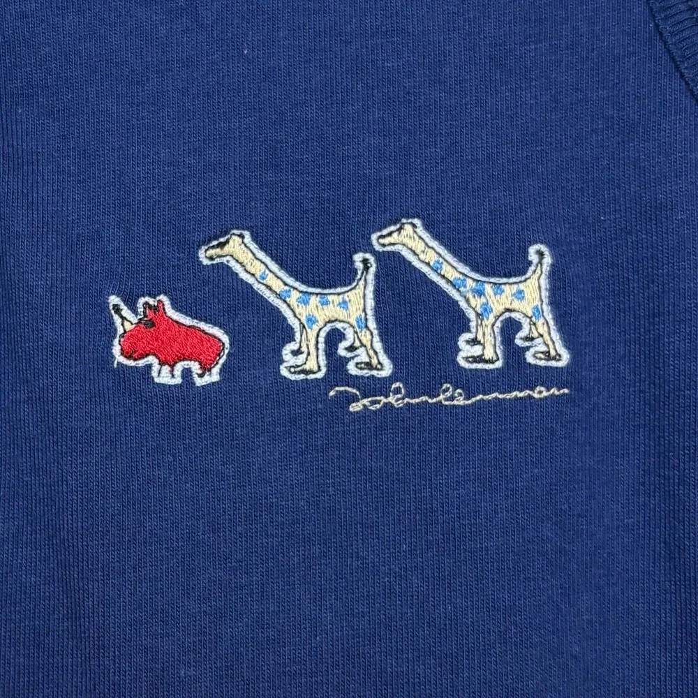 Vintage 1999 Carter's John Lennon‎ Artwork Navy Romper, Size 3-6 Months